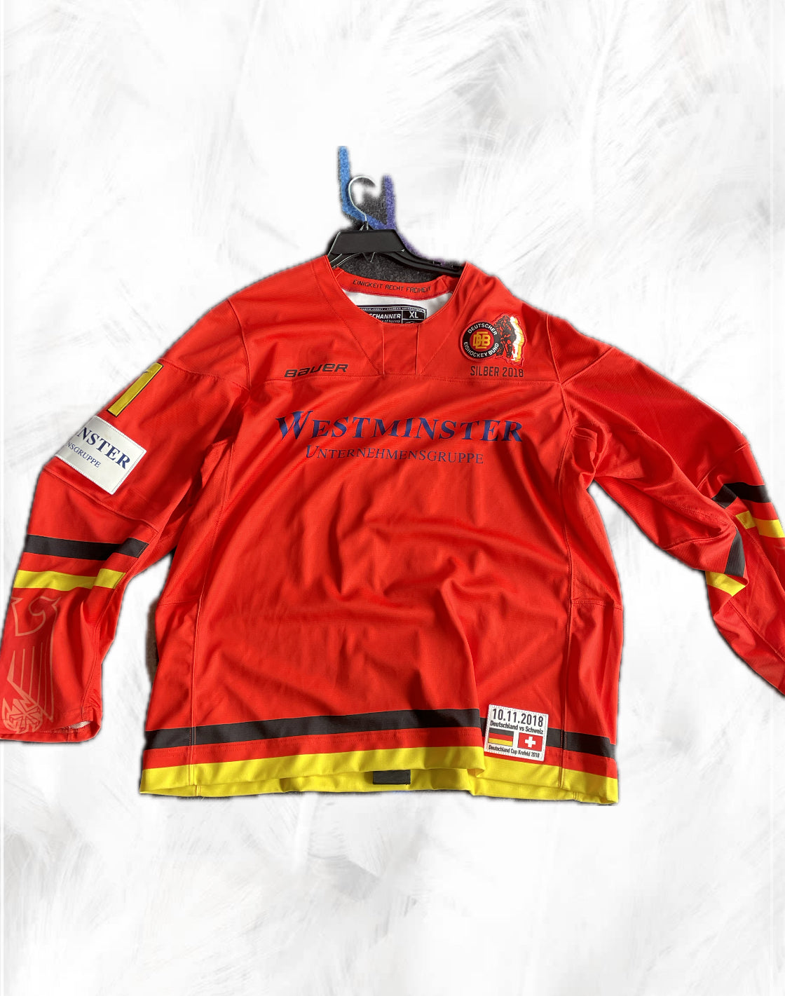 Original Deutschland Trikot  Getragen von Höfflin